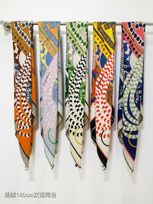 Hermes Scarf 140X140cm 70% 30% E090129