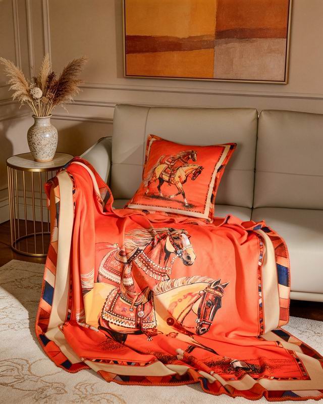 Hermes blanket 150-200X150-230cm Cushion 45X45cm 070101