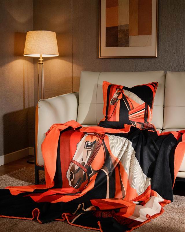 Hermes blanket 150-200X150-230cm Cushion 45X45cm 070105